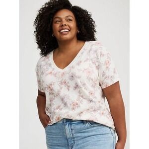 NWT Torrid Heritage Slub V-Neck Relaxed Tee 3X